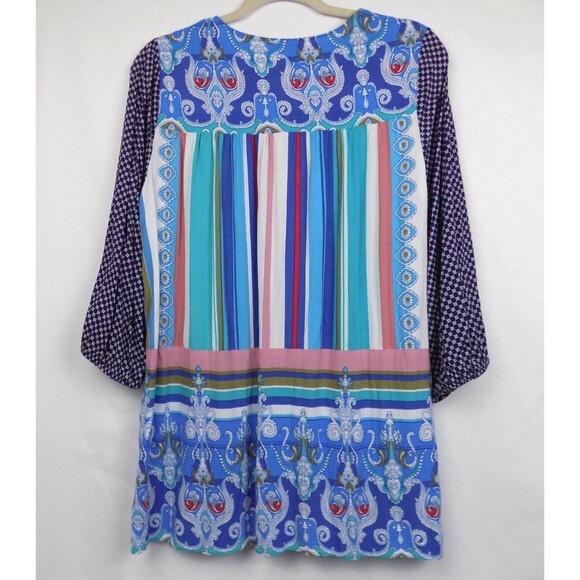 Weekend Suzanne Betro Tunic Large Boho Patchwork Hippie Chic (BUNDLE PRICE $5) - Picture 2 of 5